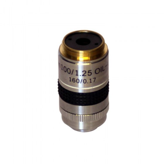Optika-Objectif-M-059-PLAN-Achromatique-100x-1-25-Huile-avec-diaphragme-a-iris-pour-fond-noir-B-863-B-500