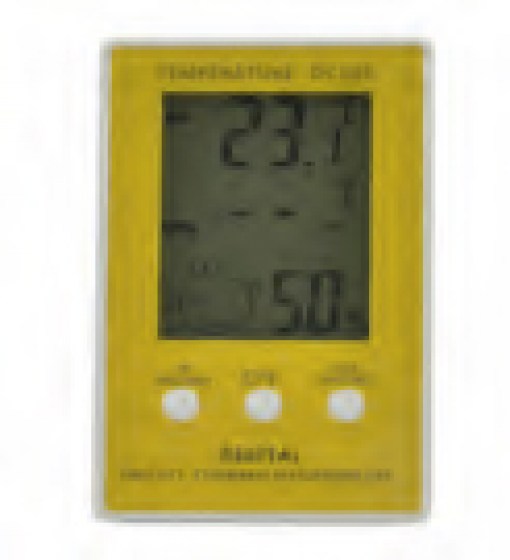 Thermomètre numérique intérieur/extérieur avec support pour table.